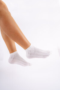 Ankle Socks - Cable Knit Socks - 1 People