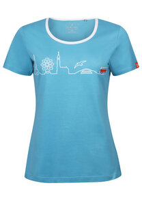 Damen T-Shirt Little Things mit VW T1 Bulli Print auf der Brust aus reiner Bio-Baumwolle - Elkline