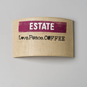Wandleuchte Perlbohne N°91 aus Kaffeesack - lumbono