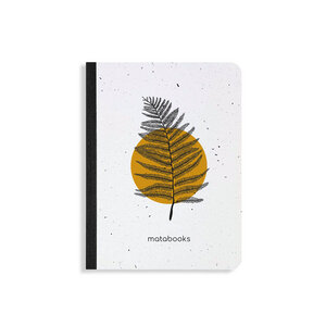 Samenbuch aus Graspapier - "Orange" - Matabooks