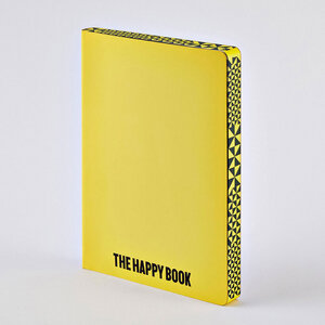 The happy book - Premium Notizbuch mit Ledereinband - Nuuna