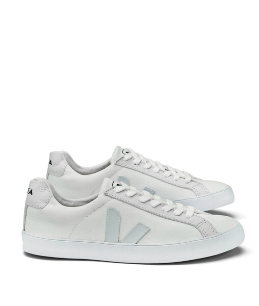 esplar velcro canvas white natural