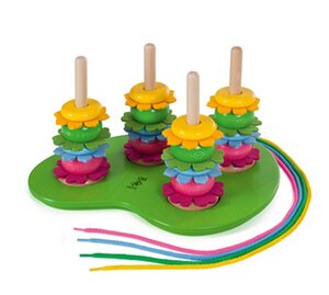 Sina Flowerpower Steckpiel ab 2 Jahen auch für Kindergarten oder Krippe - Sina Spielzeug