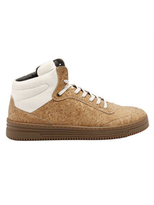 Herren High Top Sneaker Stanley Kork/Bio-Baumwolle - Grand Step Shoes