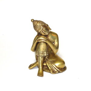Thinking Buddha Figur 14 cm, - Just Be