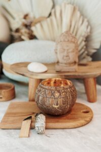 Hippie Coconut Candle Holder I Hochwertiger Kokosnuss Teelichthalter - Balu Bowls