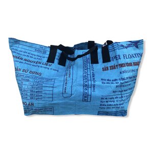 Große Einkaufstasche Ri42 recycelter Reissack - Beadbags