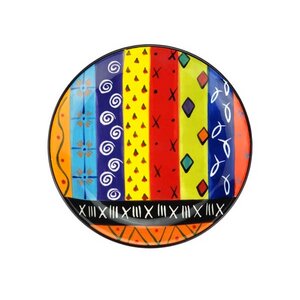 Multicoloured Ethnic - Speiseteller S/M - Kapula Keramik - Kapula Candles
