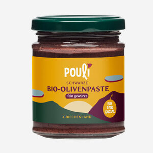 Bio-Olivenpaste, fein gewürzt, Glas (190g) - Pouli Food