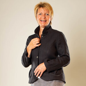 Leinenjacke slim fit aus 100% Bioleinen - nahtur-design