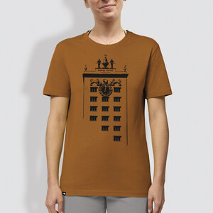 Frauen T-Shirt, "Turmuhr", Roasted Orange - little kiwi