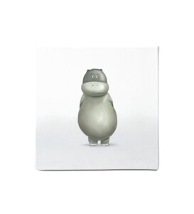 Leinwandbild - Bild Hippo "Dorina" - Dori´s Prints