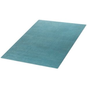 Handgefertigter Teppich "Tuft" aus Wolle in Petrolblau - versch. Größen - Prolana