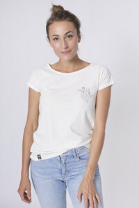 Bio T-Shirt "Lea Herz white" - Zerum