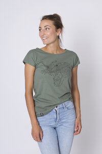 Bio T-Shirt "Tiger graugrün" - Zerum