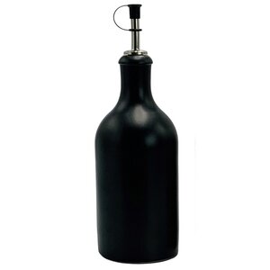 Ölflasche Steingut 500 ml mit Edelstahlausgießer - mikken