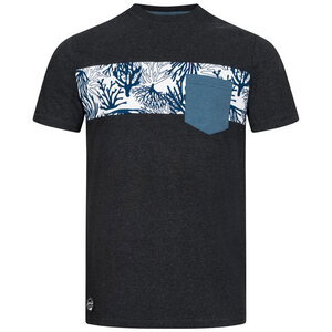 Coral Stripe Pocket T-Shirt für Herren - Lexi&Bö