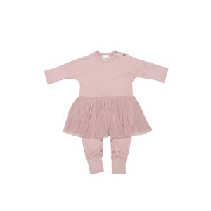 Baby Schlafanzug mit Tutu - aus GOTS-zertifizierter Bio-Baumwolle - Wooly Organic
