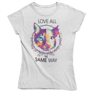 Love all the same way - Shirt bio & fair & vegan - taillierter Schnitt - Team Vegan