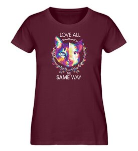 Love all the same way - Shirt bio & fair & vegan - taillierter Schnitt - Team Vegan