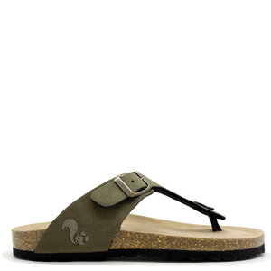 Vegane thies ® Eco Bio Thong Sandale aus rec. PET mit Kork-Tieffussbett MEN - thies