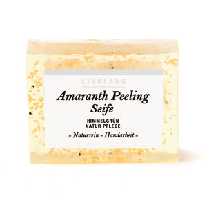 Amaranth Peeling Seife - Himmelgrün