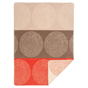Decke Kreise 150*200 cm Bio-Baumwolle - Richter Textilien