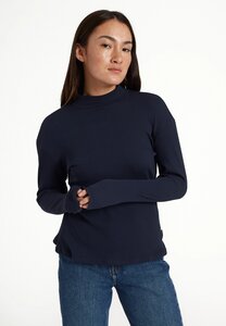 Damen Langarmshirt aus weichem Rib-Jersey | Longsleeve POPPY - recolution