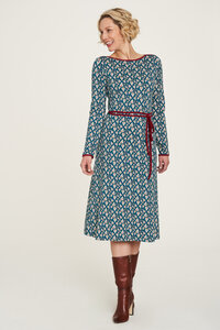 Jersey Kleid aus Bio-Baumwolle mit Print in verschiedenen Farben - TRANQUILLO
