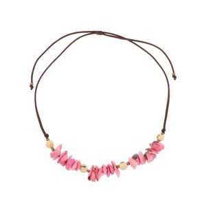 Verstellbare Halskette aus Tagua und Acai - Alicia - MoreThanHip-Joyas