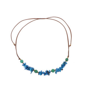 Verstellbare Halskette aus Tagua und Acai - Alicia - MoreThanHip-Joyas
