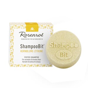 festes Shampoo Kornblumen-Zitronen - 60g - Rosenrot Naturkosmetik