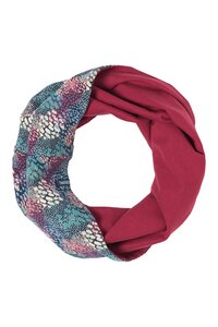 Loop-Schal aus Biobaumwolle mit Muster in verschiedenen Farben - TRANQUILLO