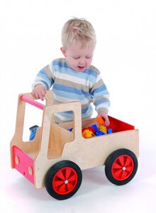 Lastauto für kleine Unternehmer - aus massivem Buchenholz - Bätz Holzspielwaren