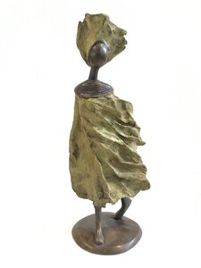 Bronze-Skulptur "Femme du Sahel" by Patrice Balma Unikate 36-42cm - Moogoo Creative Africa