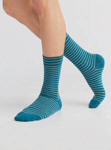3 Paar Ringel Strümpfe Bio-Baumwolle Socken geringelt gestreift 2308 "ALBERO" - Albero