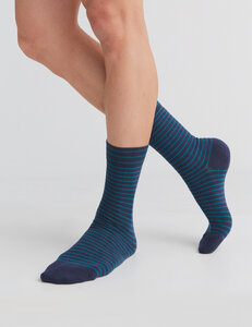 3 Paar Ringel Strümpfe Bio-Baumwolle Socken geringelt gestreift 2308 "ALBERO" - Albero