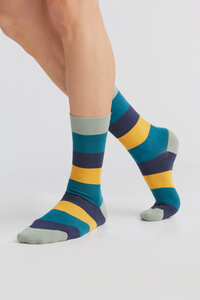 3 Paar Ringel Strümpfe Bio-Baumwolle Socken 2312-13 "ALBERO" - Albero