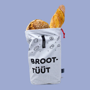 Brotbeutel aus Recyling Bio Baumwolle / plastikfrei / made in Germany - umtüten