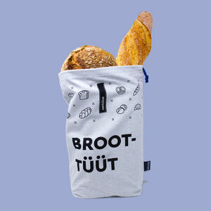 Brotbeutel aus Recyling Bio Baumwolle / plastikfrei / made in Germany - umtüten