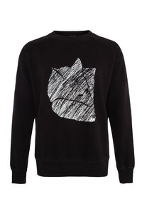 Schwarzer Unisex Sweater Fuchs 2.0 Pullover aus Biobaumwolle - ilovemixtapes