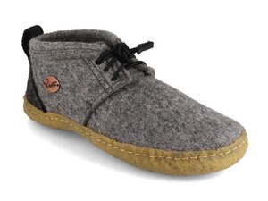 Kinder Barfuß-Hausschuhe mit outdoor Sohle  - aus 100% natürlicher Wolle mit Naturkautschuksohle, Gr. 25-35 - WoolFit