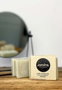 Gesichtsseife - mild "für normale bis Mischhaut - Parfümfrei" mit grüner Tonerde - JOMIRA. natural cosmetics