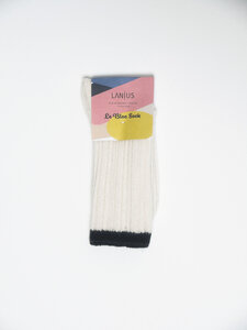 Rippenstrick-Socken aus Bio-Baumwolle mit Bio-Schurwolle - LANIUS