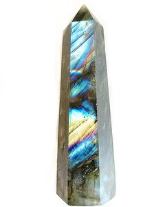 Labradorit Obelisk Deko von Crystal and Sage - Crystal and Sage