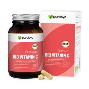 Bio Vitamin C natürlich aus Camu-Camu und Acerola - Purabyo