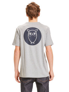 Herren T-Shirt Back Owl Circle reine Bio-Baumwolle - KnowledgeCotton Apparel