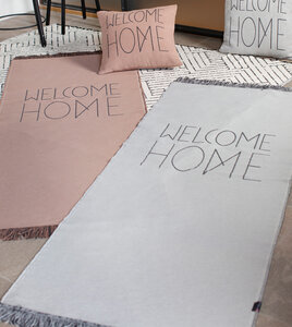 Läufer „Welcome Home“ mit Fransen, 75 x 200 cm - David Fussenegger