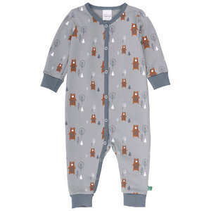 Baby Langarm Schlafanzug/ Strampler *Bear* GOTS & Bio- Baumwolle | Freds World - Freds World