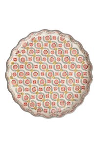 Quicheform aus Steinzeug mit Muster 22 cm (POR086, POR491) - TRANQUILLO